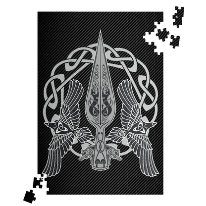 Gungnir with Huginn and Muninn Jigsaw Puzzle