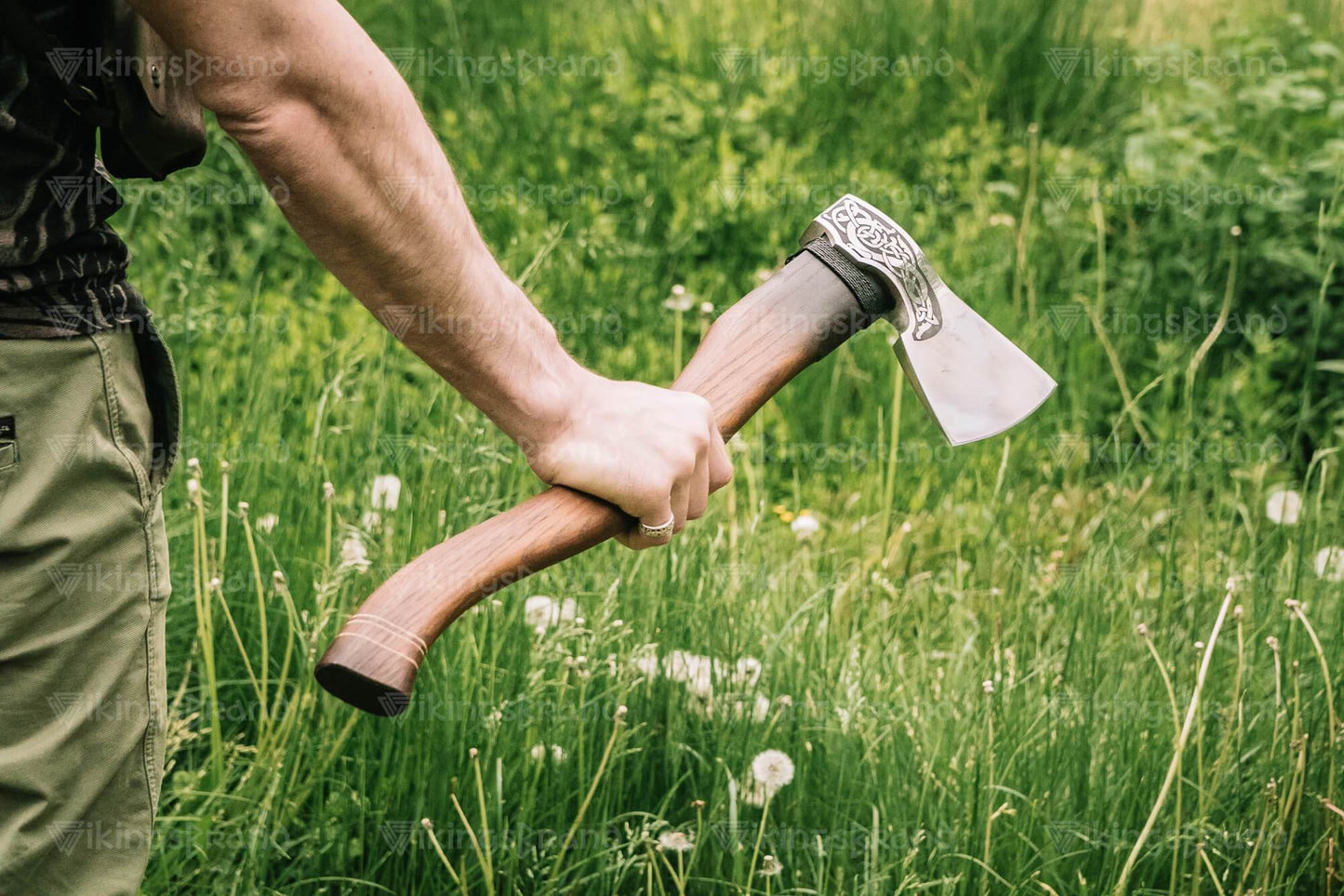 Hand Forged Axe "Nimble Gudrun" With Leather Case