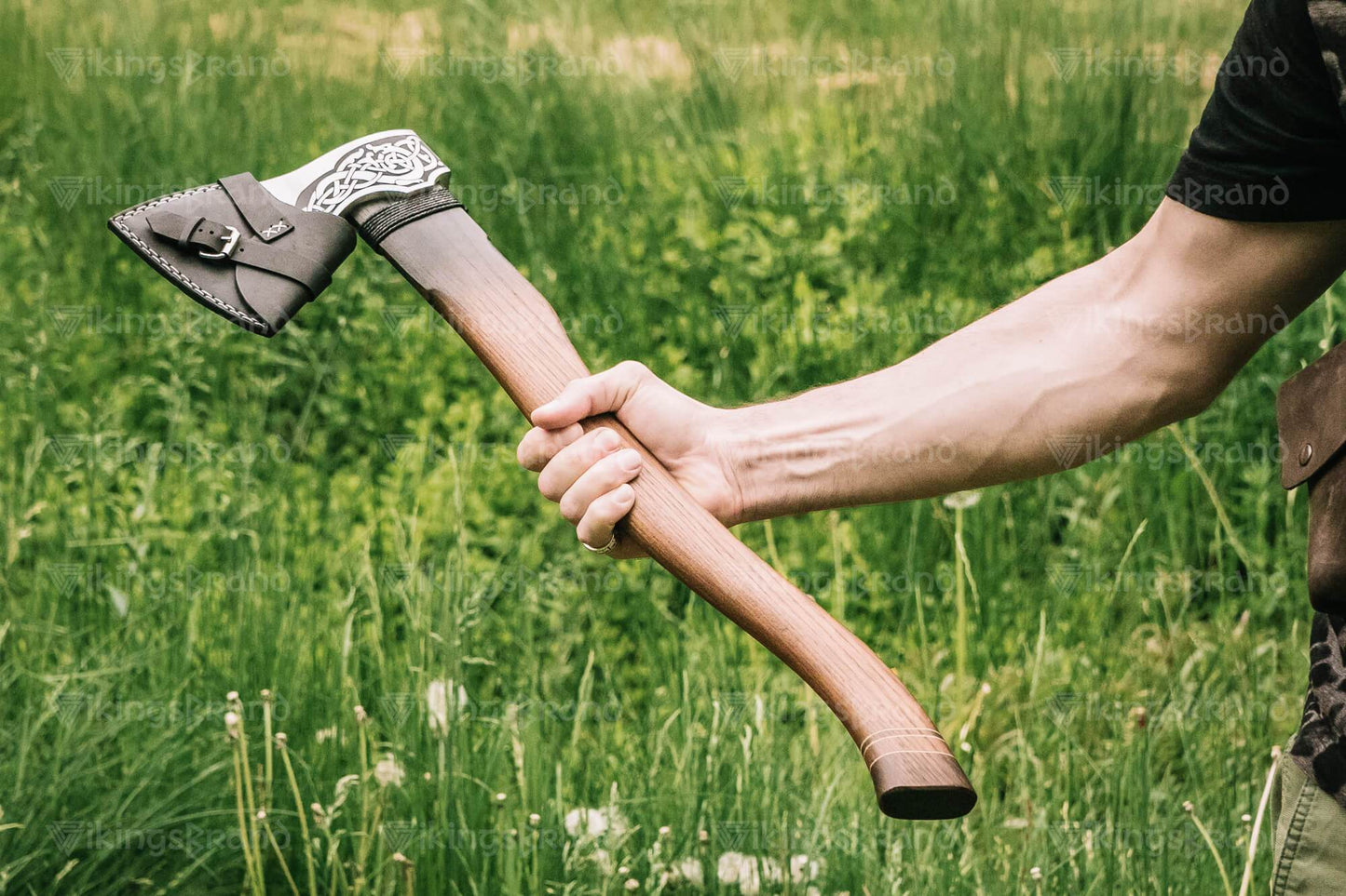 Hand Forged Axe "Nimble Gudrun" With Leather Case
