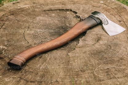 Hand Forged Axe "Nimble Gudrun" With Leather Case