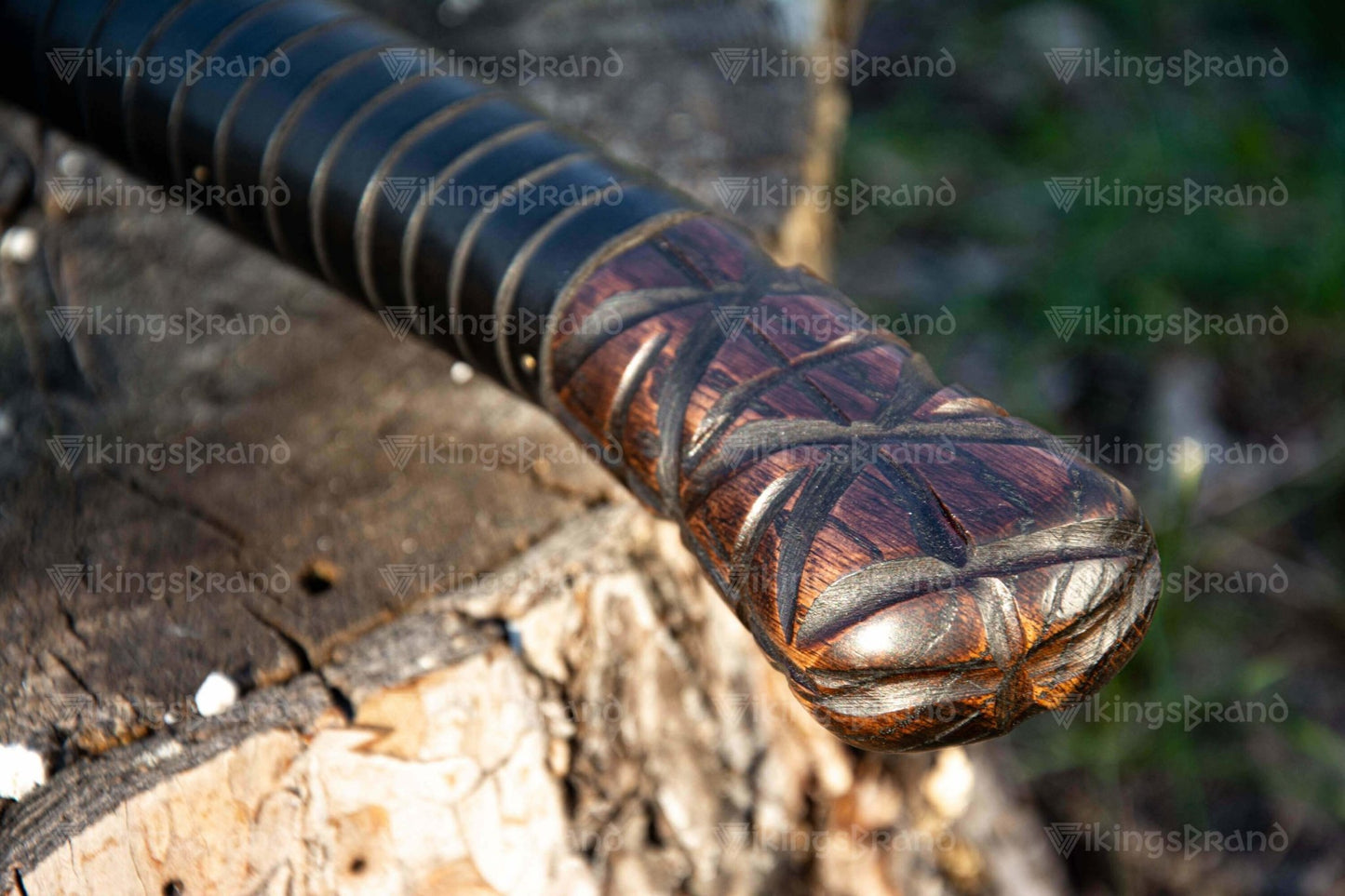 Hand Forged Axe “Simargl” With Leather Cover And Wooden Box