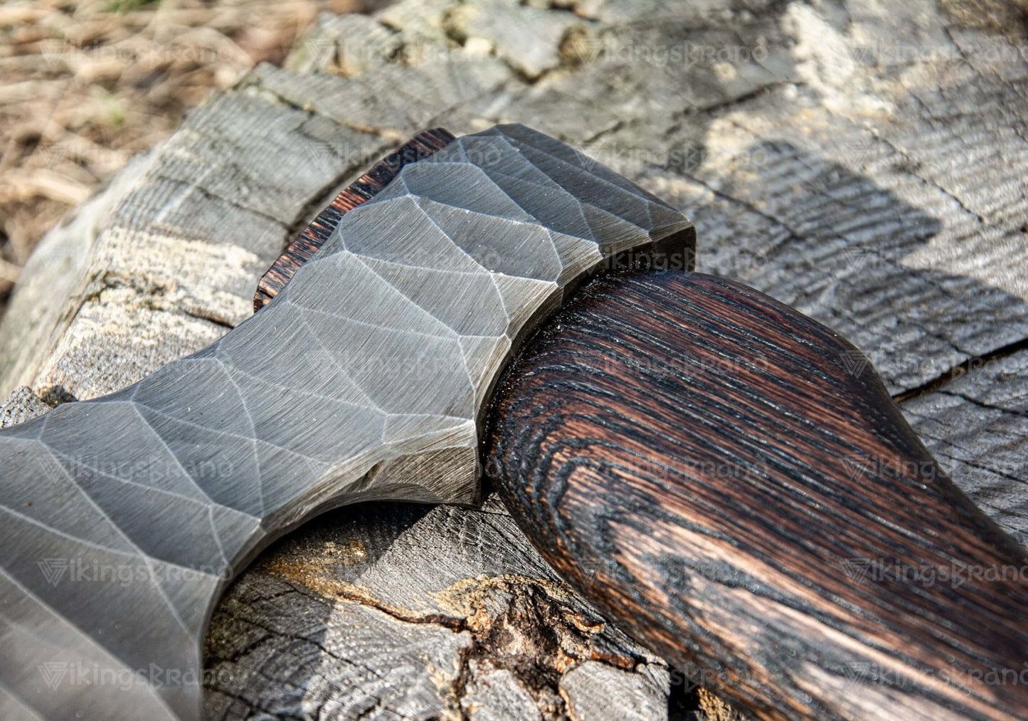 Hand Forged Axe “Sterk Gorm” With Leather Cover And Wooden Box