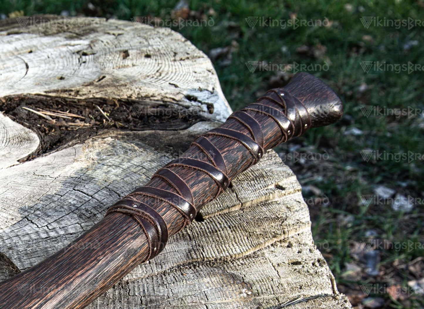 Hand Forged Axe “Sterk Gorm” With Leather Cover And Wooden Box