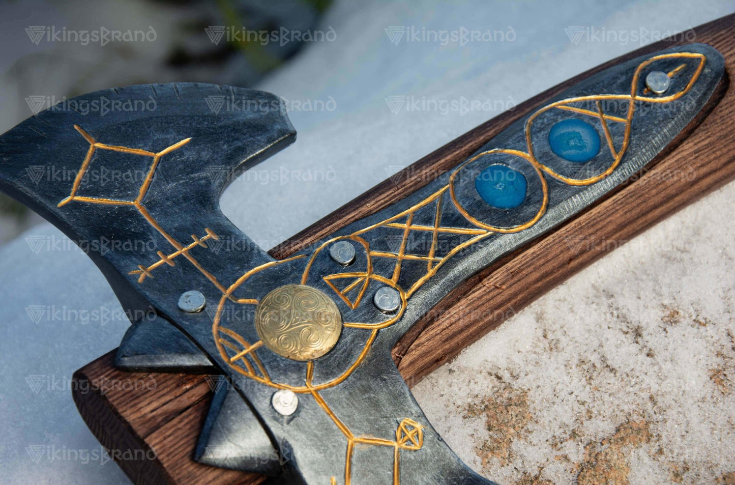 2-Handed Hand Forged "Leviathan Kratos" Axe v 2.0 (From God Of War)