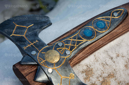 2-Handed Hand Forged "Leviathan Kratos" Axe v 2.0 (From God Of War)