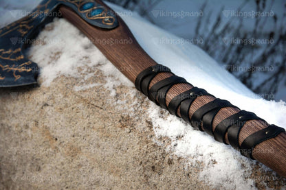 2-Handed Hand Forged "Leviathan Kratos" Axe v 2.0 (From God Of War)