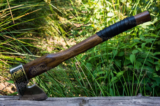 Hand Forged Nordic Axe "Buoyant Ormr"