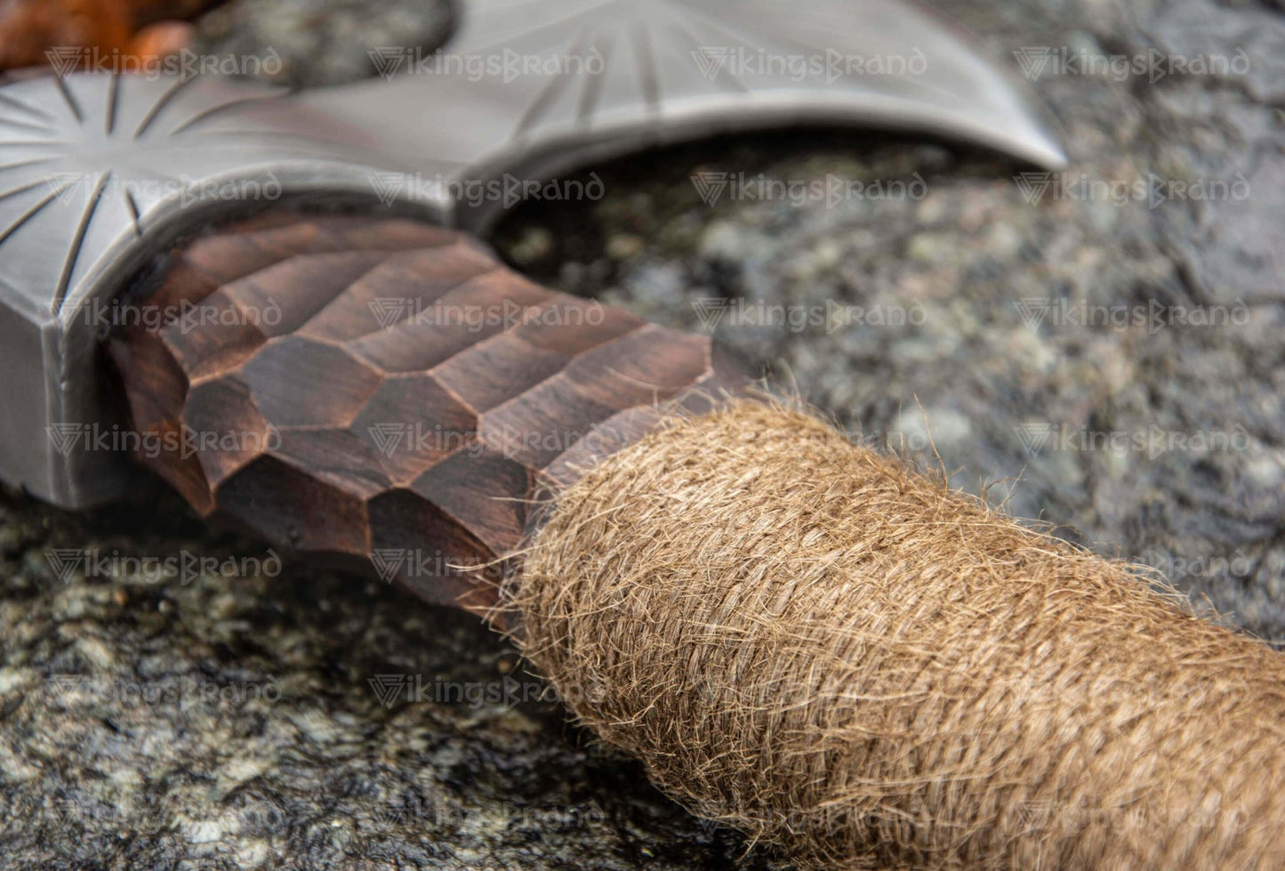 Handmade Axe “Ares” With Leather Cover & Wooden Box