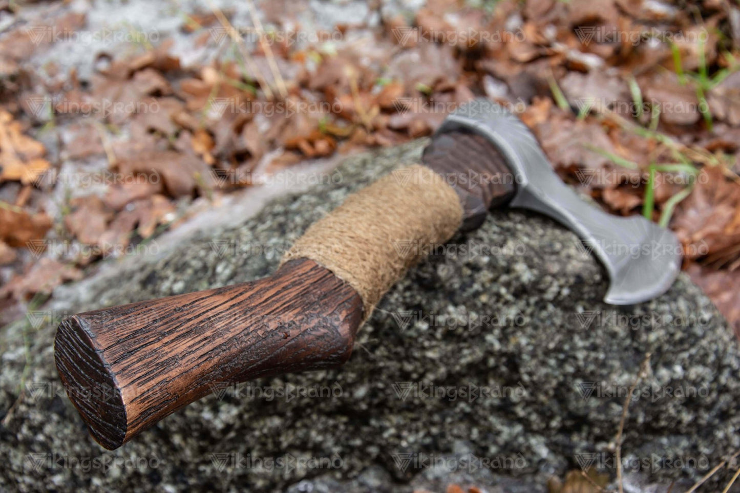 Handmade Axe “Ares” With Leather Cover & Wooden Box