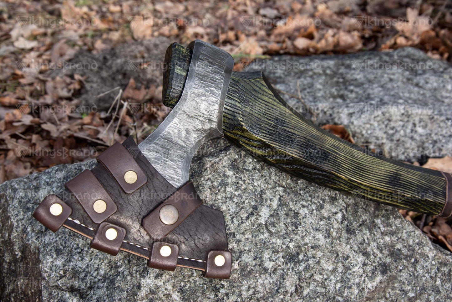 Handmade Axe “Athena” with Leather Cover