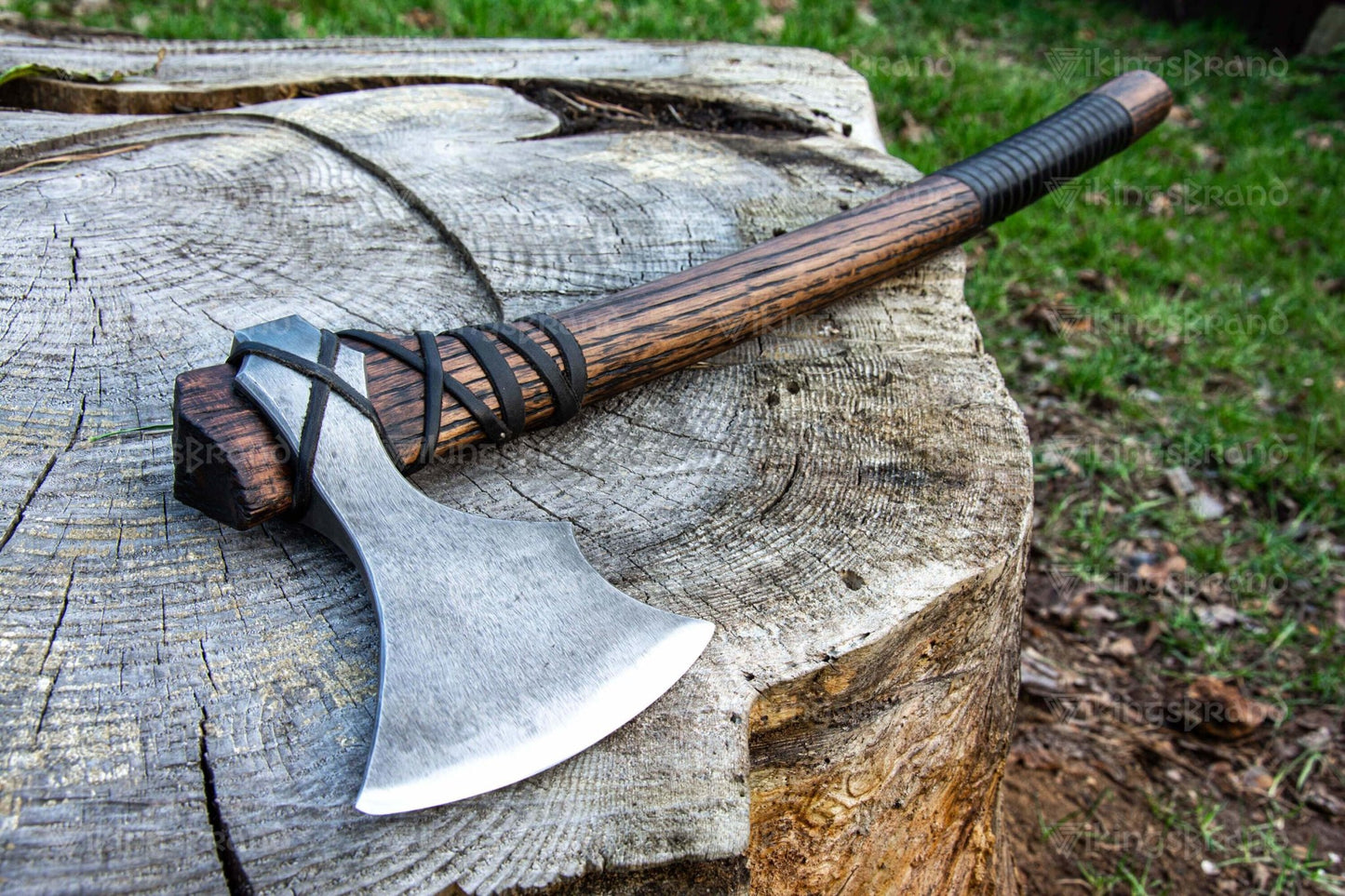 Handmade Axe “Centaurus” With Leather Cover And Wooden Box