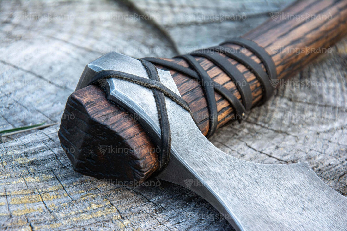Handmade Axe “Centaurus” With Leather Cover And Wooden Box