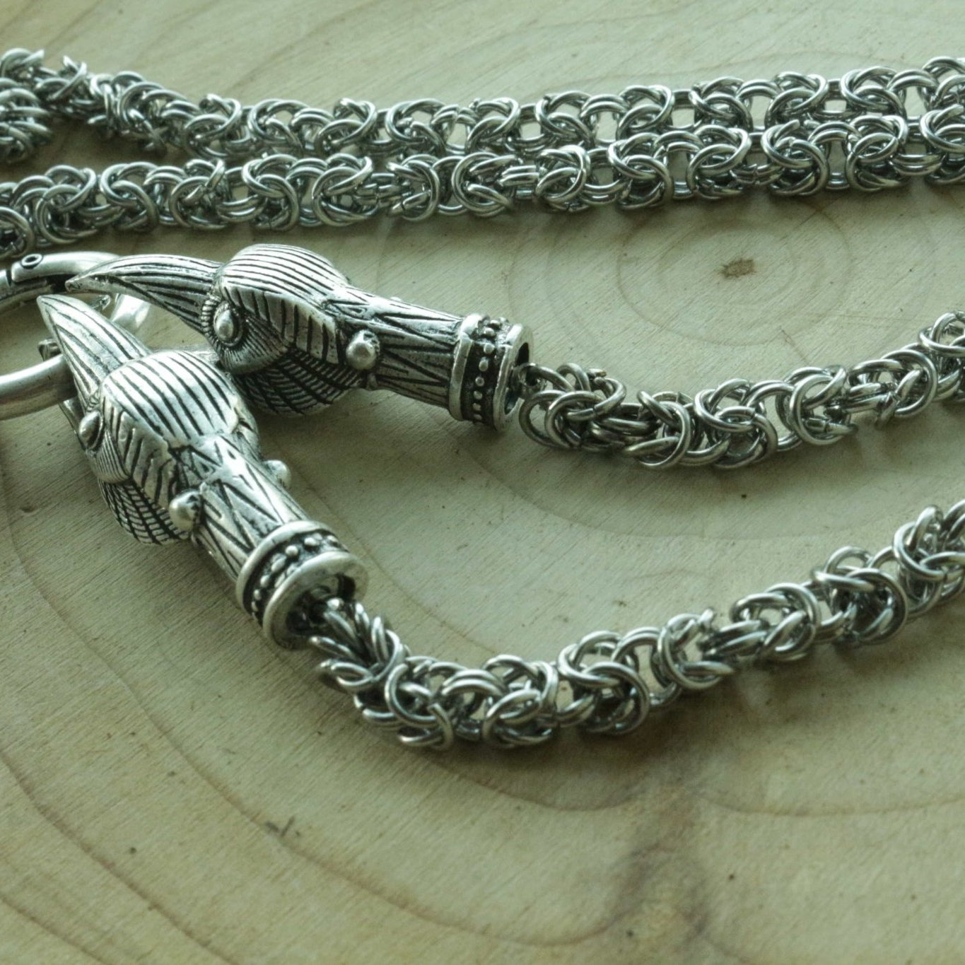 HANDMADE Legendary King's Chain Necklace with Thor's Hammer! - VikingsBrand