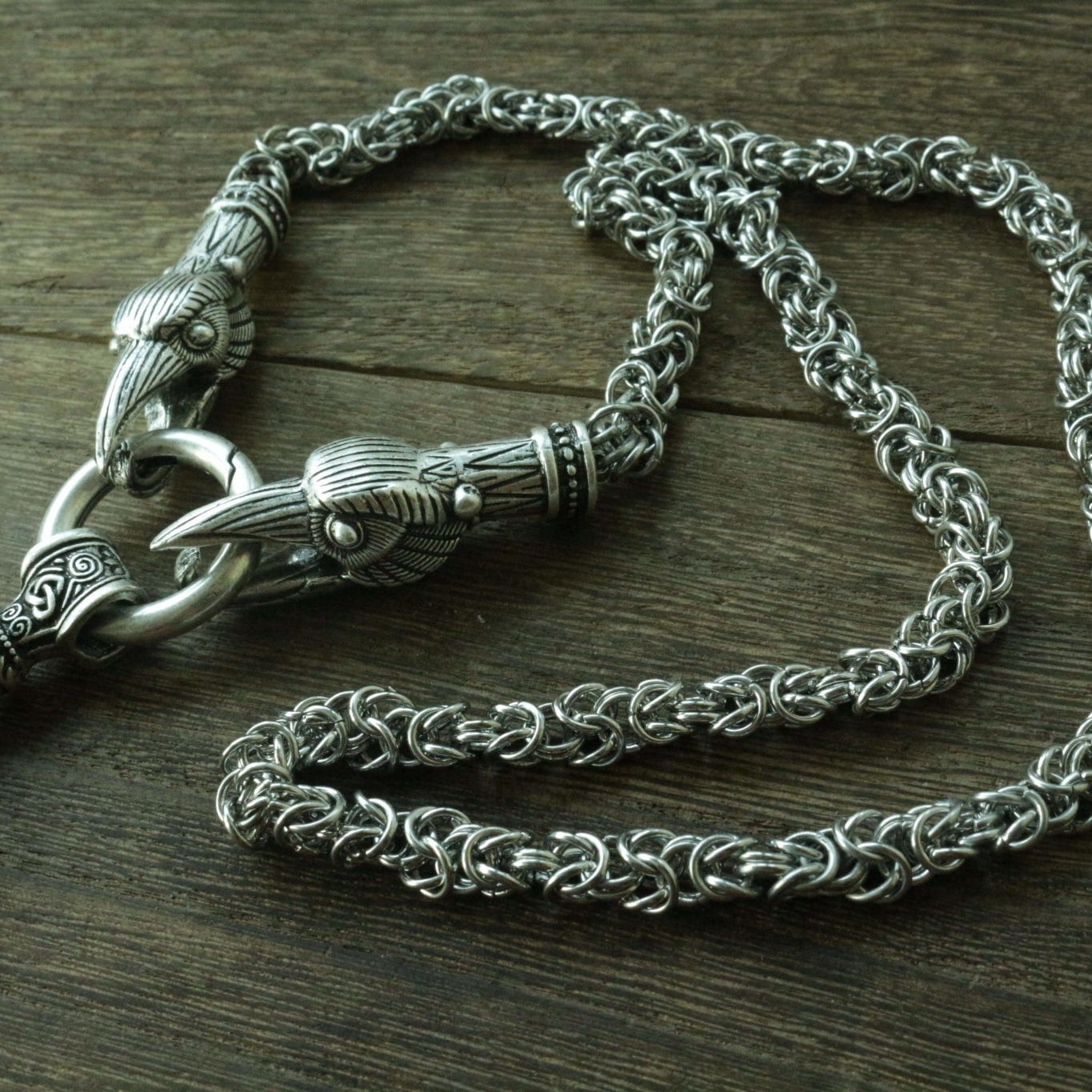 HANDMADE Legendary King's Chain Necklace with Thor's Hammer! - VikingsBrand