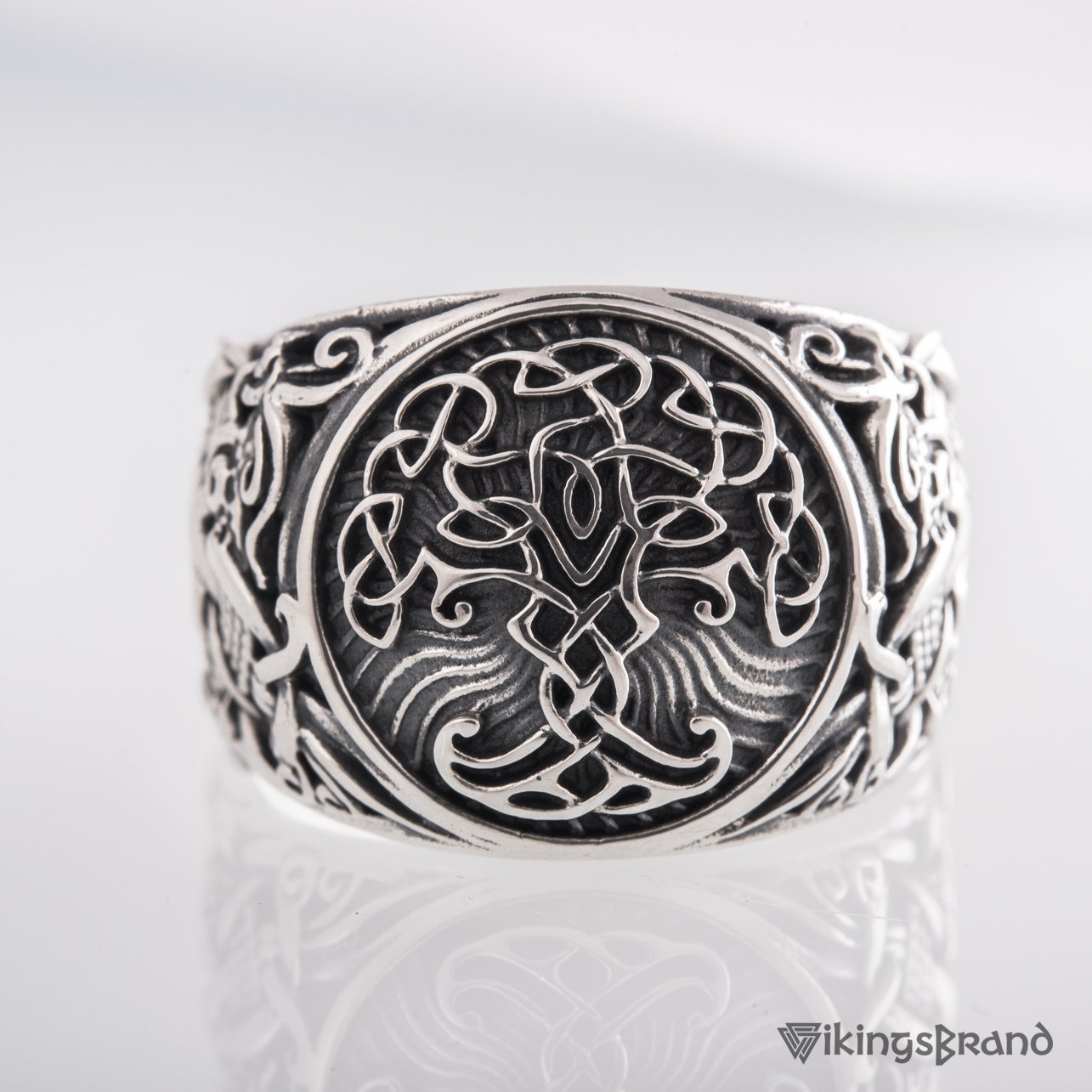 Handmade Mammen Style Yggdrasil Viking Ring 925 Sterling Silver or Gold