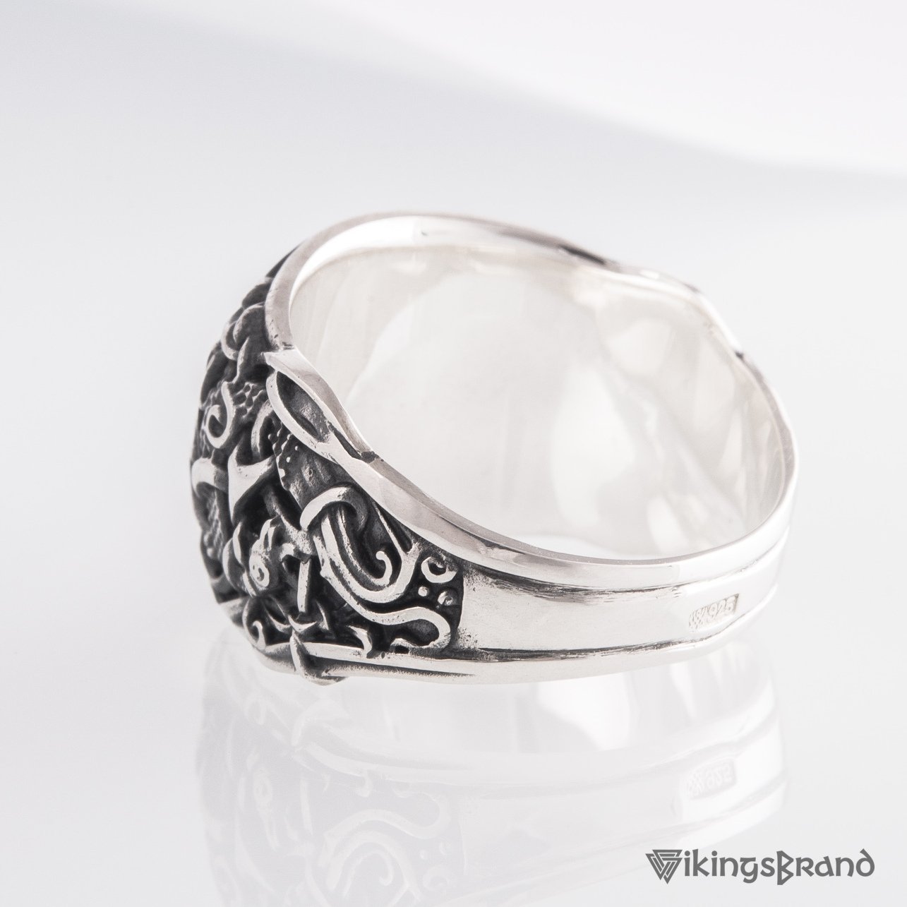 Handmade Mammen Style Yggdrasil Viking Ring 925 Sterling Silver or Gold
