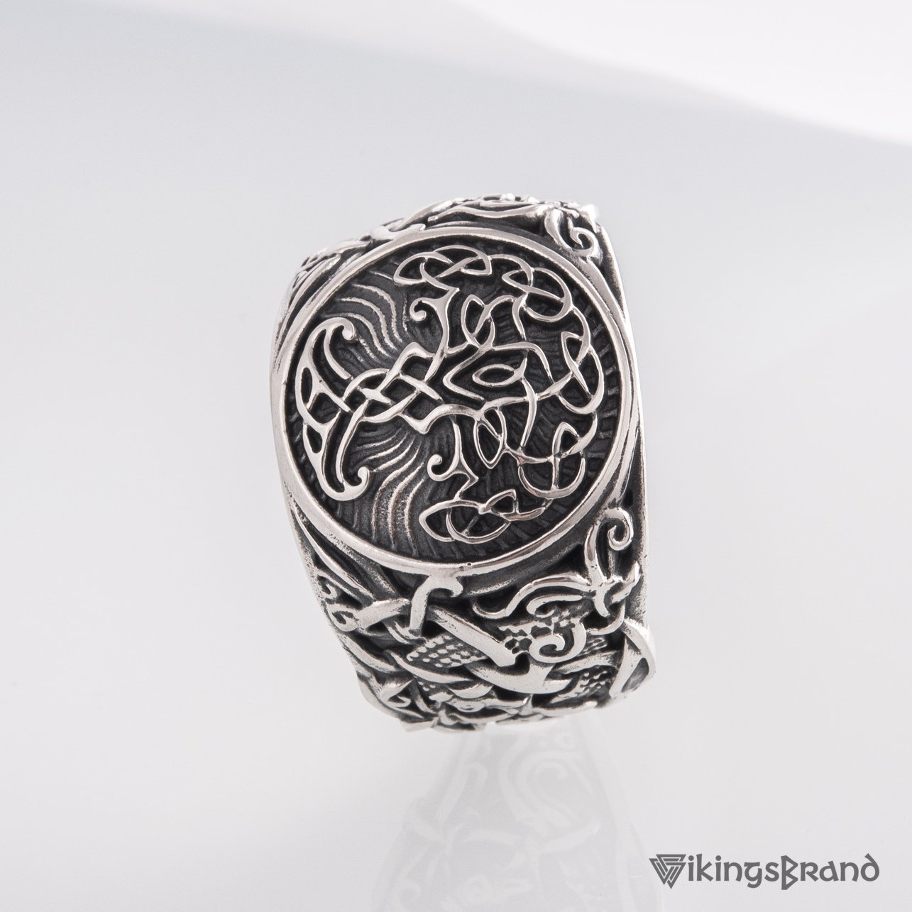 Handmade Mammen Style Yggdrasil Viking Ring 925 Sterling Silver or Gold
