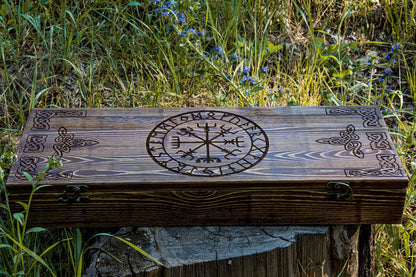 ancientsmithy axe Hand forged Nordic axe and wooden box