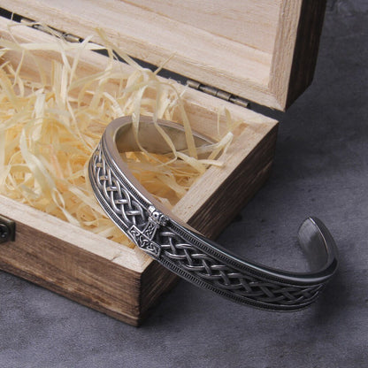 Handmade Nordic, Vikings Runes Bangle, Viking Bracelet