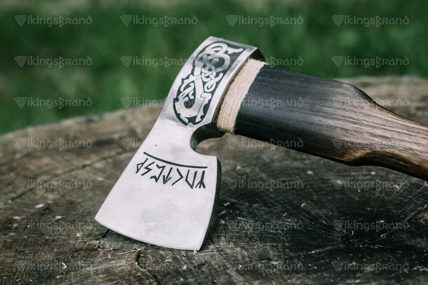 Handmade Viking Axe "Loyal Björg" With Leather Case
