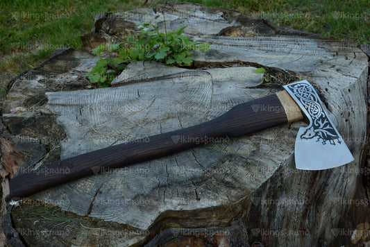Handmade Viking Axe "Unge Alfred" with Leather Case