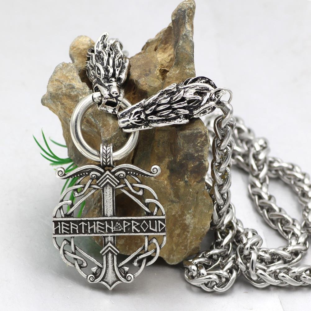 Heathen Proud Stainless Steel Necklace - VikingsBrand