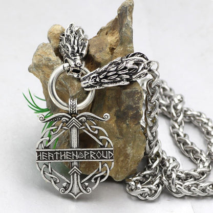 Heathen Proud Stainless Steel Necklace - VikingsBrand