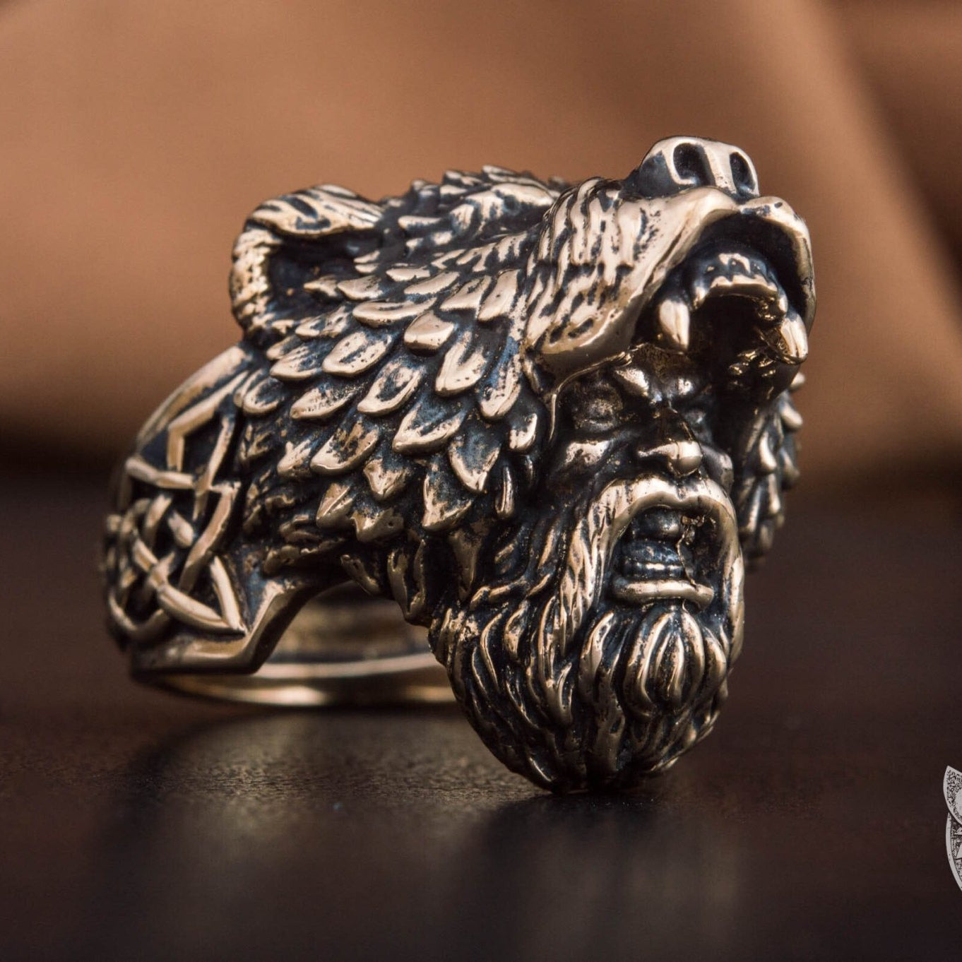Heavy Berserker Ring, Viking Bronze Ring