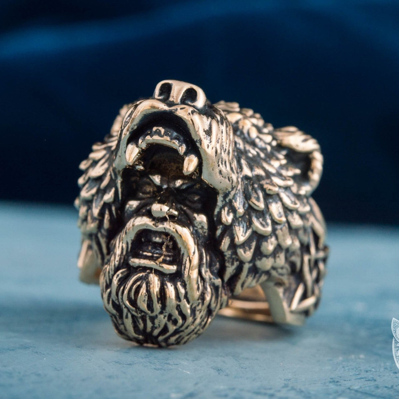Heavy Berserker Ring, Viking Bronze Ring