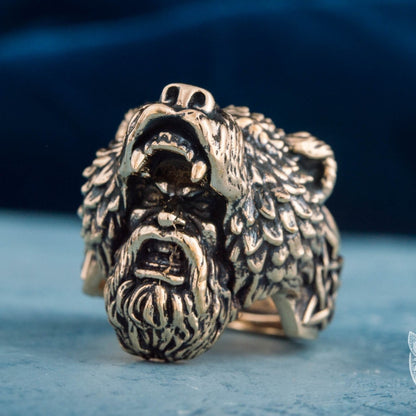 Heavy Berserker Ring, Viking Bronze Ring