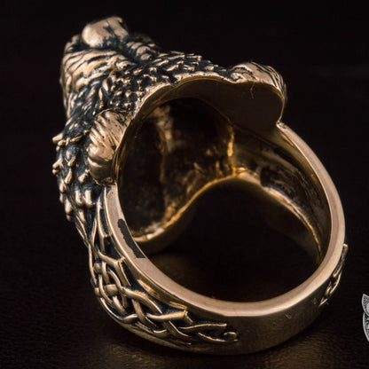 Heavy Berserker Ring, Viking Bronze Ring