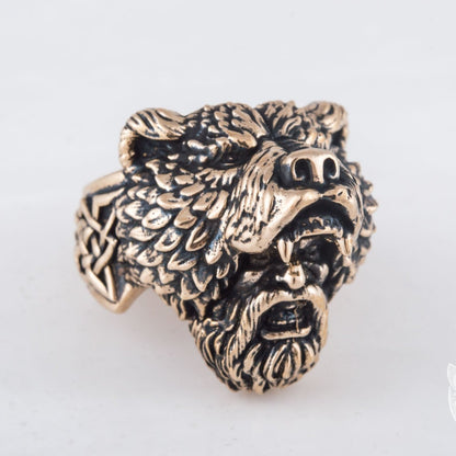 Heavy Berserker Ring, Viking Bronze Ring
