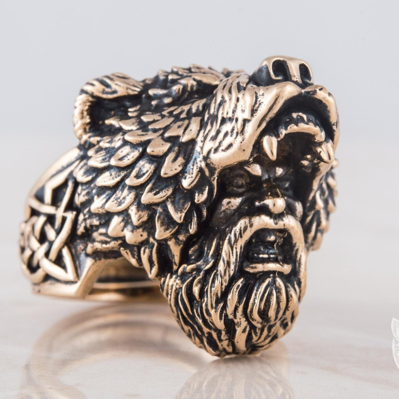 Heavy Berserker Ring, Viking Bronze Ring