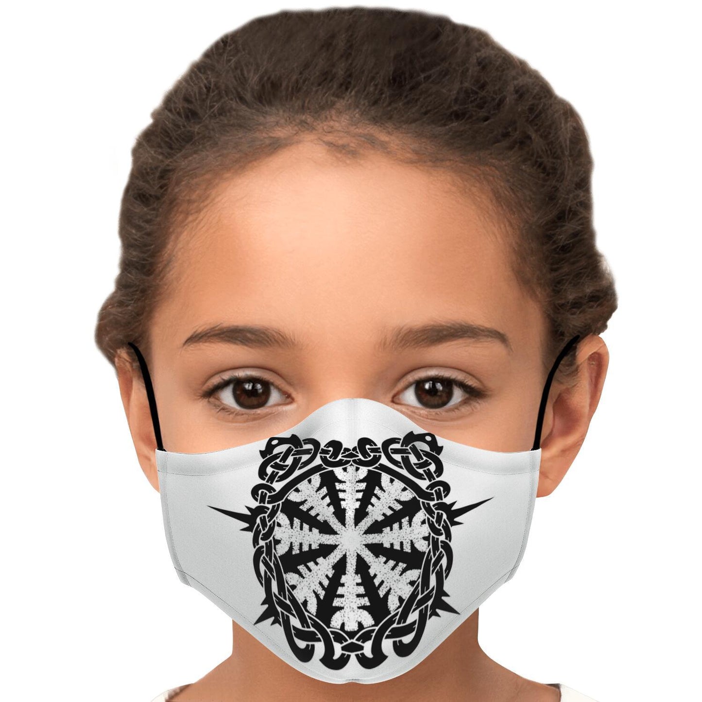 Helm of Awe White Viking Face Mask Cover