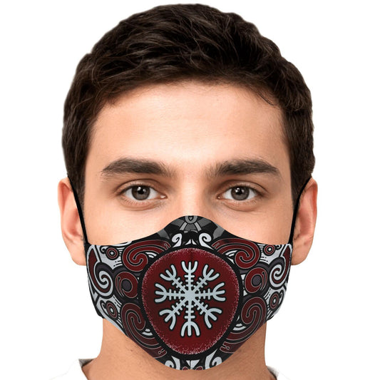 Huginn and Muninn Viking Face Mask Cover