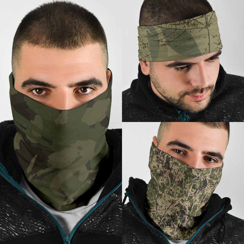Hunting Neck Gaiter | Face Shield | Bandana - Dark