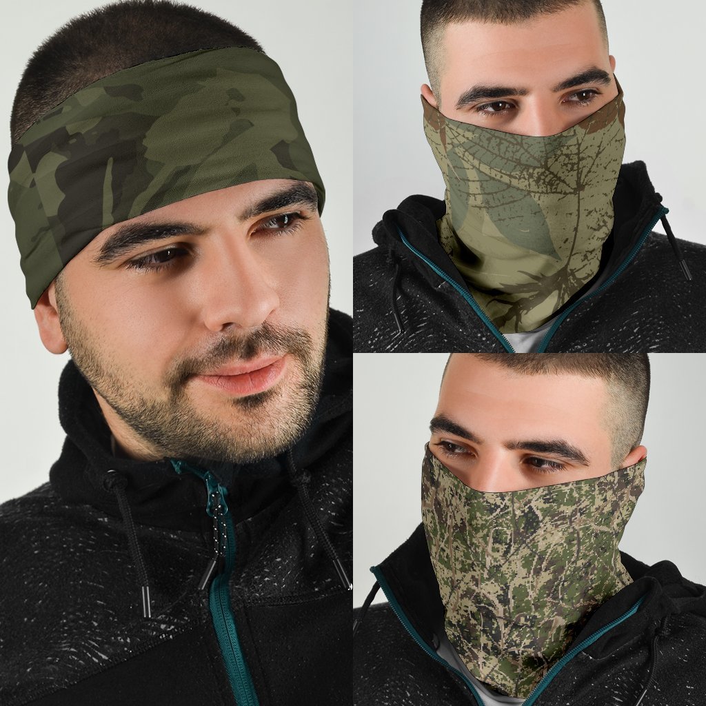 Hunting Neck Gaiter | Face Shield | Bandana - Dark
