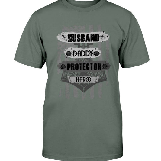 Husband - Daddy - Protector - Hero Premium T-Shirt - Dark Gray