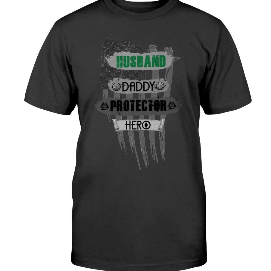 Husband - Daddy - Protector - Hero Premium T-Shirt - Camo States