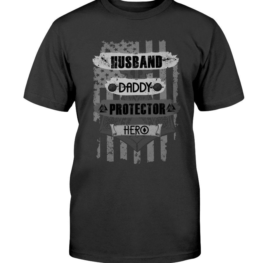 Husband - Daddy - Protector - Hero Premium T-Shirt - Dark Gray