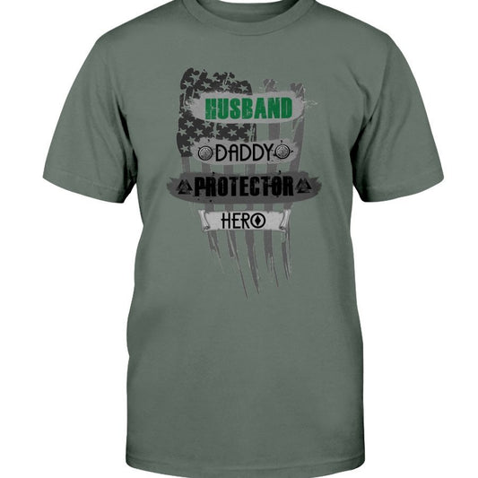 Husband - Daddy - Protector - Hero Premium T-Shirt - Camo States