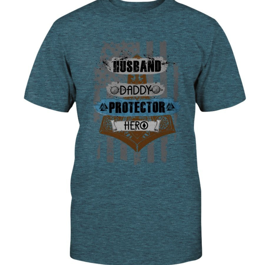 Husband - Daddy - Protector - Hero Premium T-Shirt - Mud Brown