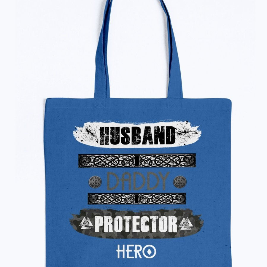 Husband - Daddy - Protector - Hero Tote - White Camo