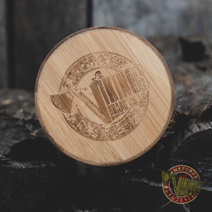 Ivar Viking Wooden Watch with Helm of Awe Viking Symbol & Engraved Die in Battle & Go To Valhalla Saying - VikingsBrand