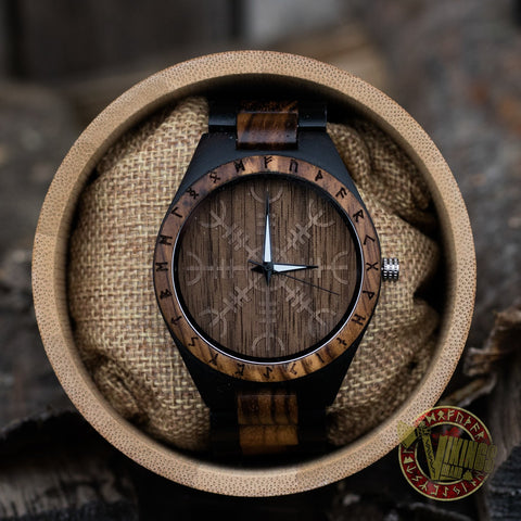 Ivar Viking Wooden Watch – Helm of Awe