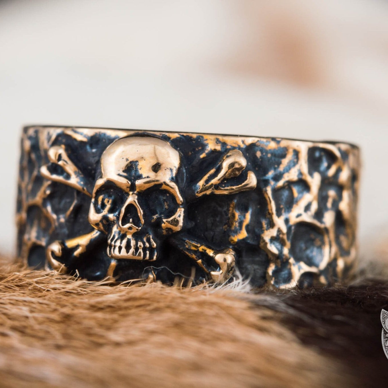 Jolly Roger Bronze Ring