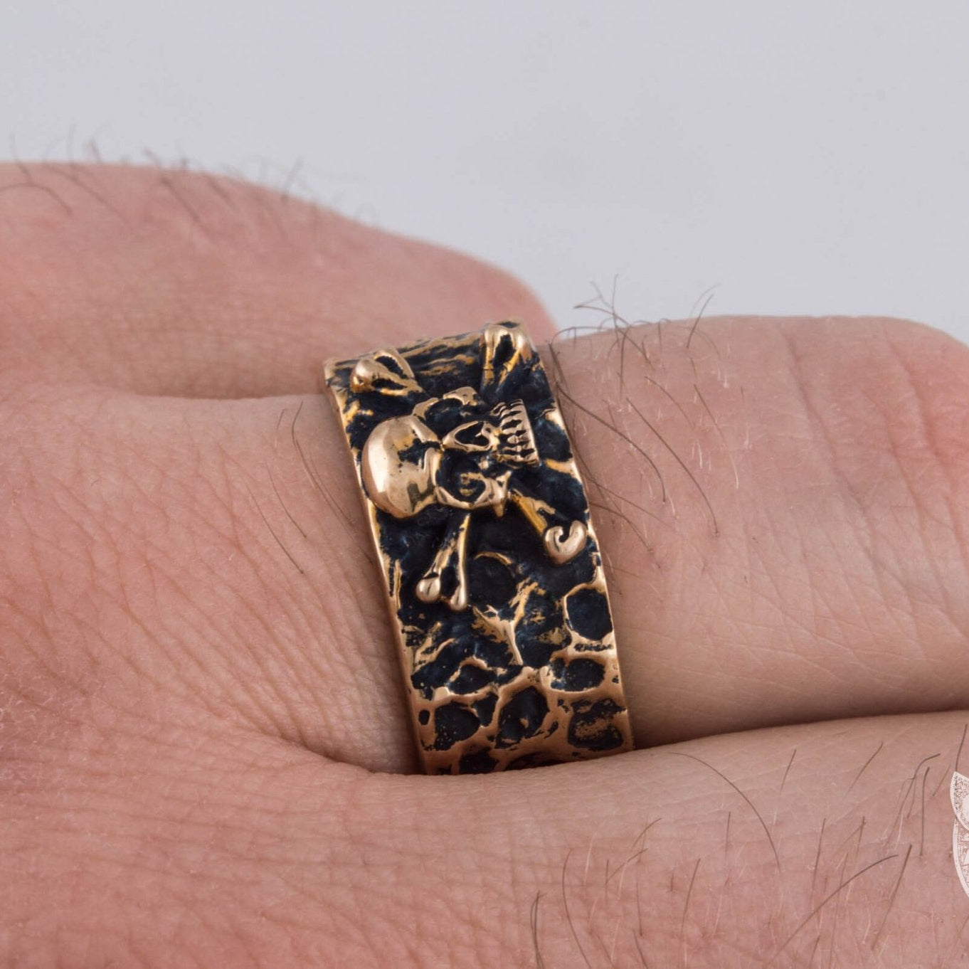 Jolly Roger Bronze Ring