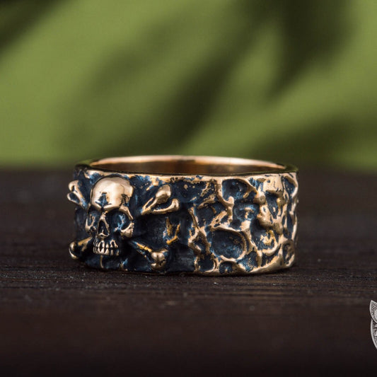 Jolly Roger Bronze Ring