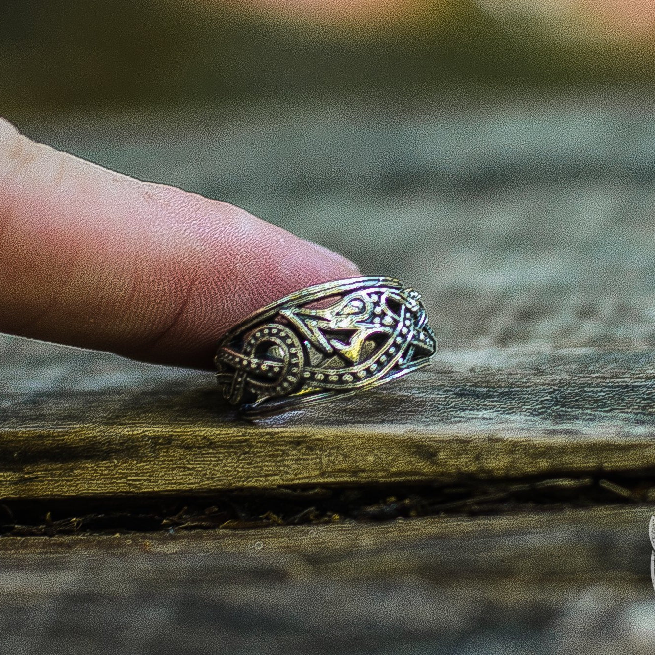 Jormungandr 925 Sterling Silver Handcrafted Norse Ring - VikingsBrand