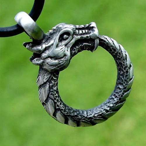 Jörmungandr - Pewter Pendant - VikingsBrand
